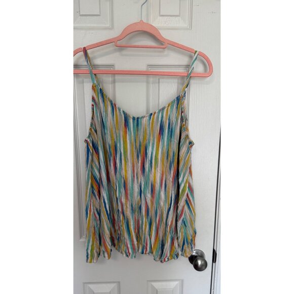torrid Tops - Torrid Multi-Color Lightweight Plus Size Tank Top Size 3 (3x)